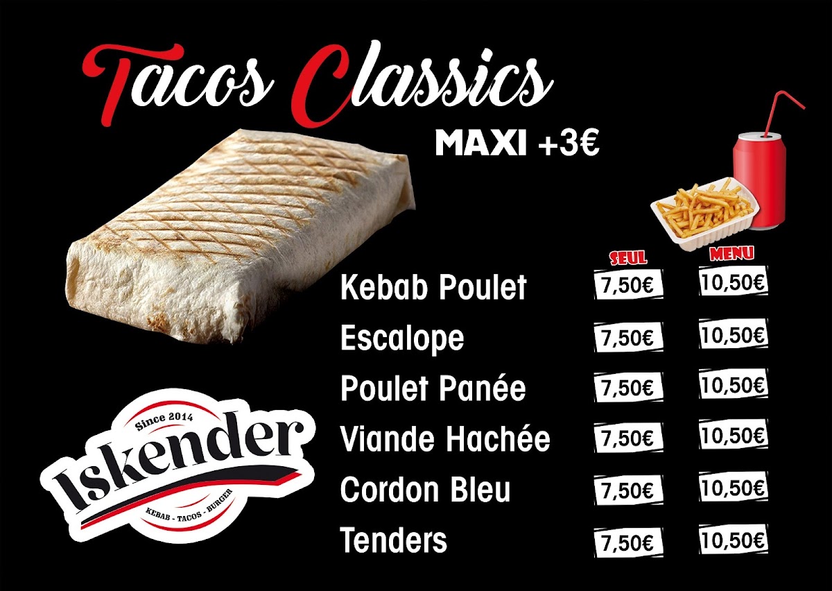 Menu Iskender Kebab St Genis Laval-3