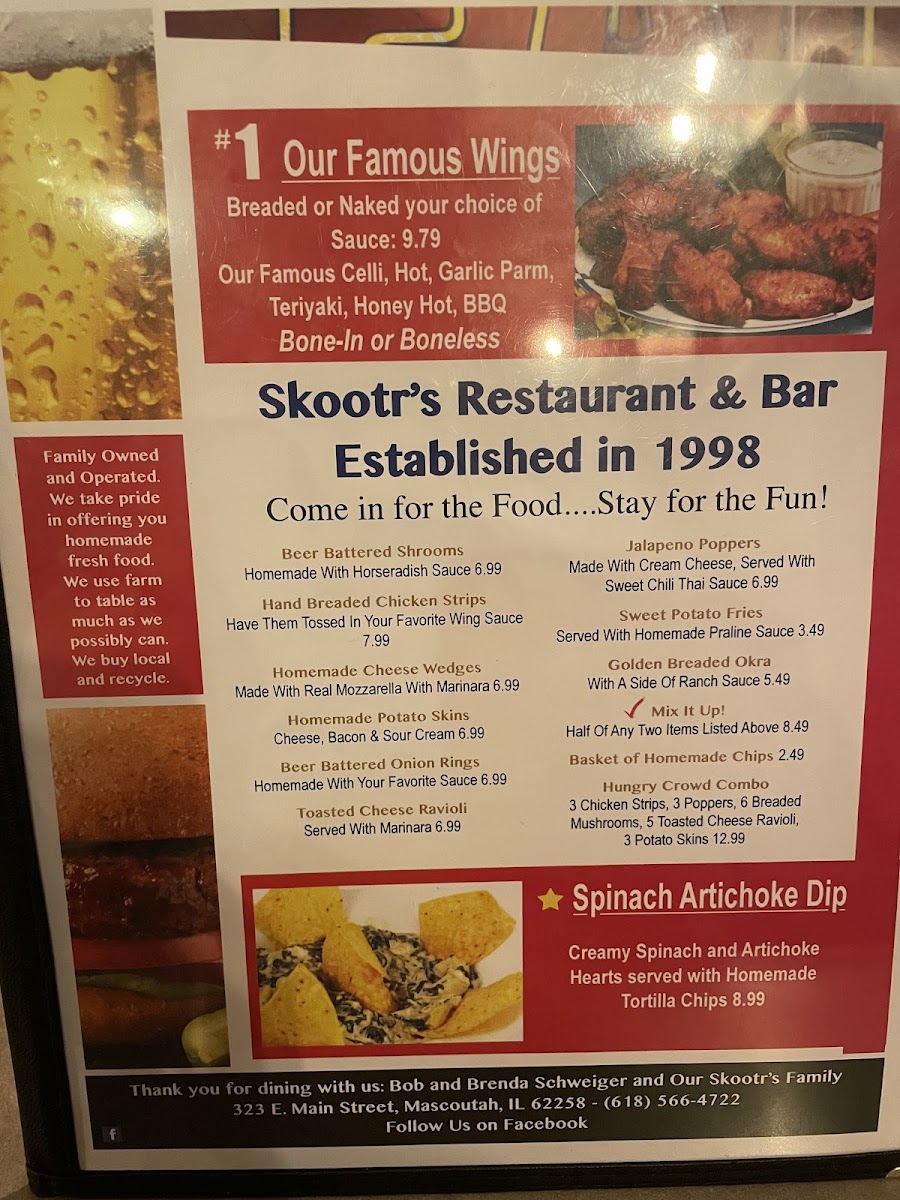 Menu Skootr's Restaurant & Bar-8