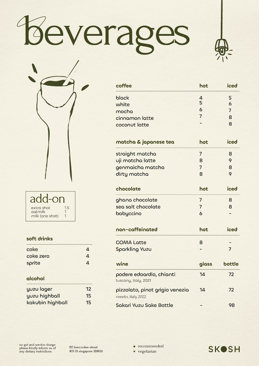 Menu Skosh Cafe – Japanese Inspired Onigiri, Sando & Specialty Matcha-1