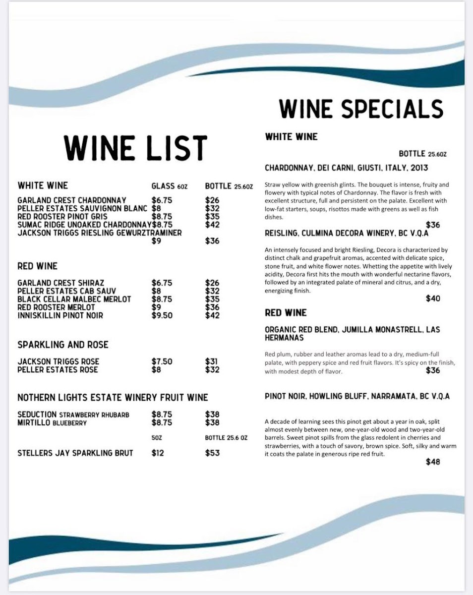 Menu Sky Pilot Restaurant-7