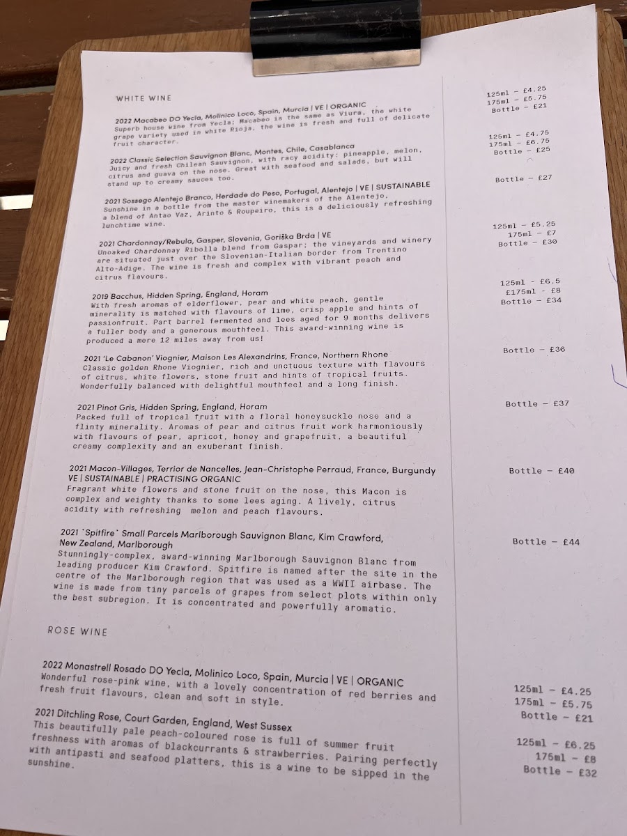 Menu Skylark-3