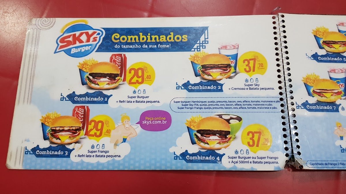 Menu Sky's Burger 716 Norte-2