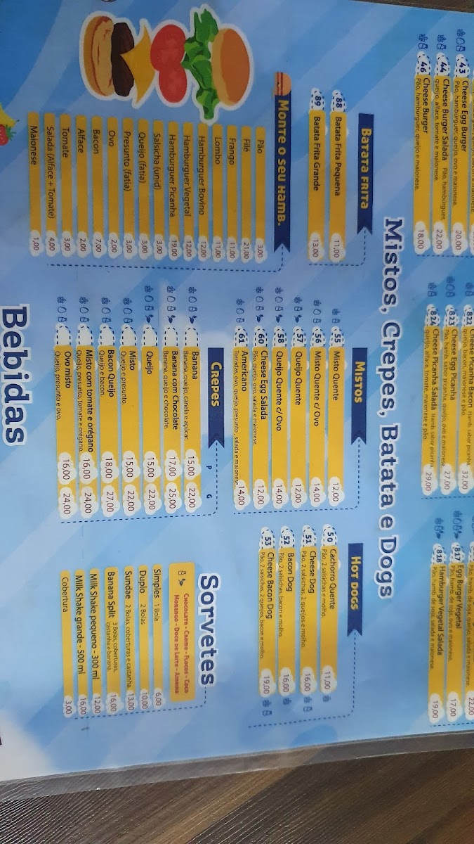 Menu Sky's Burger 716 Norte-3