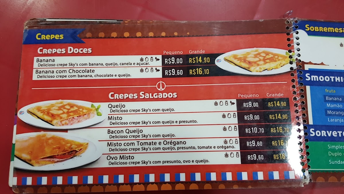 Menu Sky's Burger 716 Norte-8