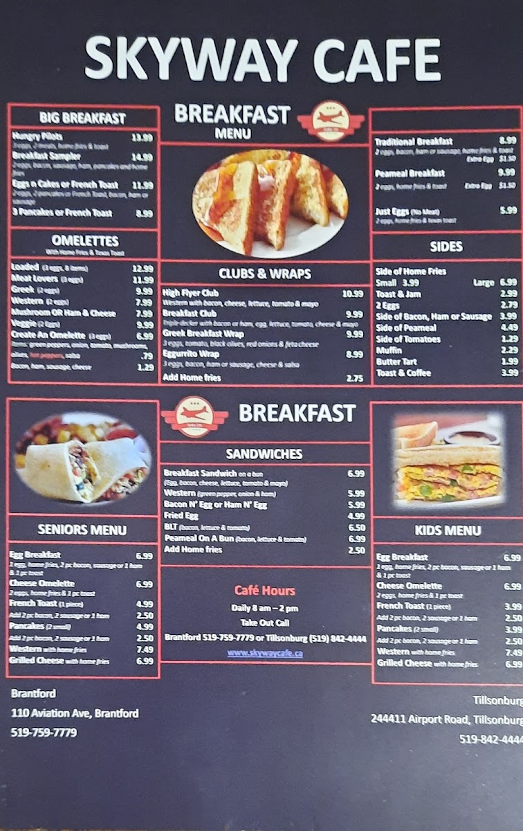 Menu Skyway Cafe - Brantford-4