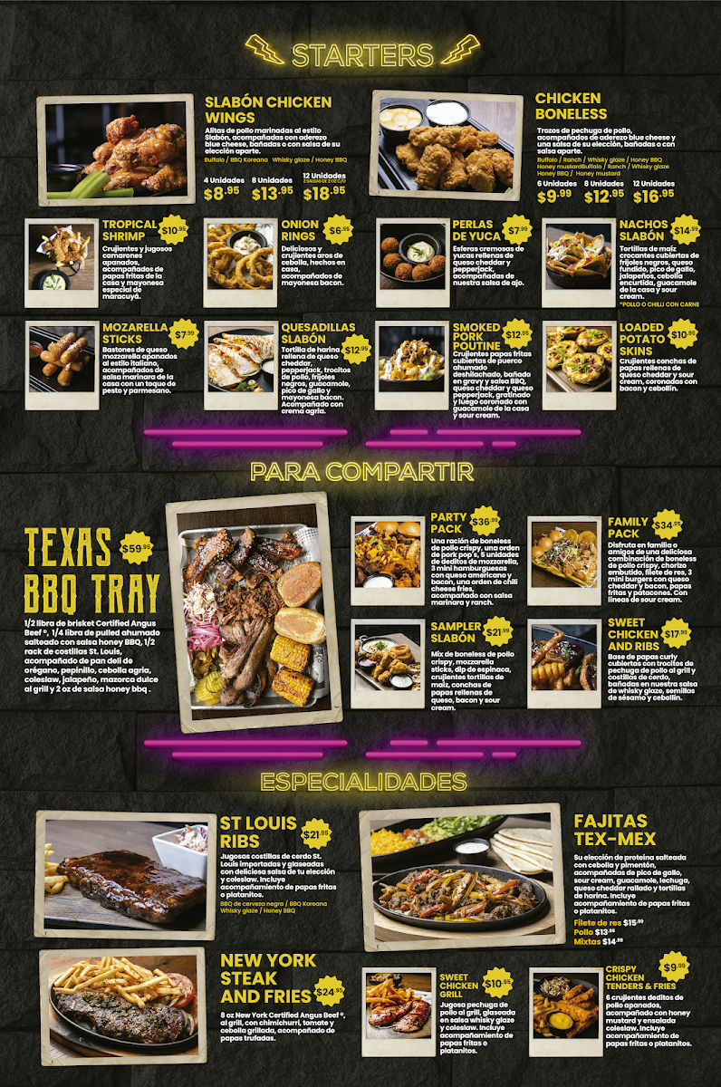 Menu Slabón | Costa Verde-1
