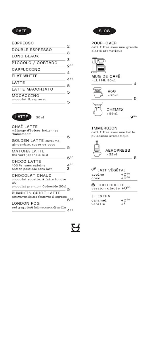 Menu Slake Coffee House-1
