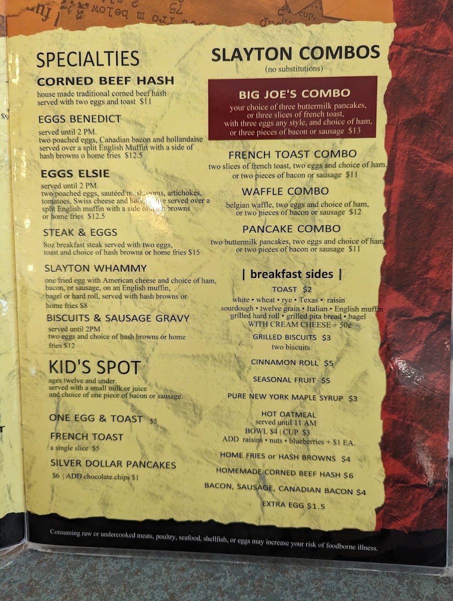 Menu Slayton Place-1