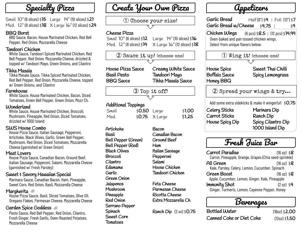 Menu Slice With Spice-4