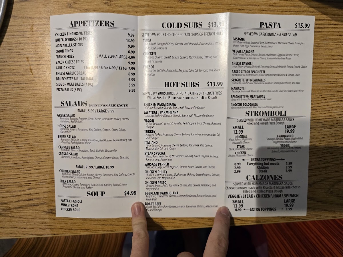 Menu Slices Pizza By Tony-1