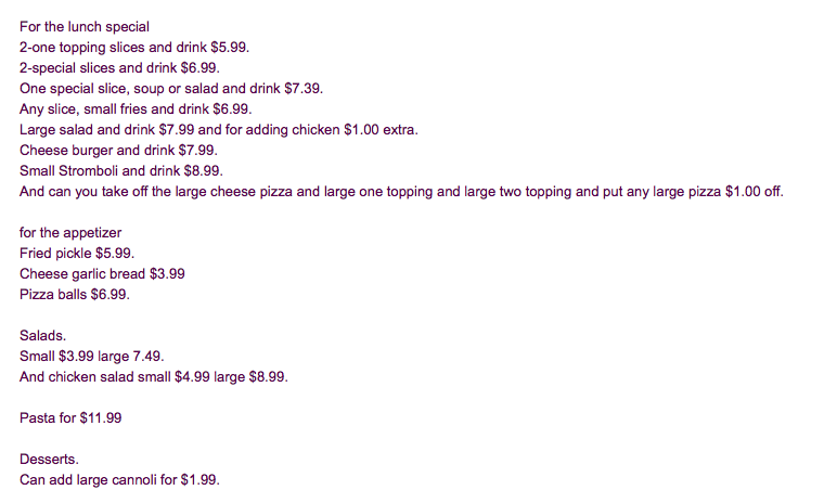 Menu Slices Pizza By Tony-3
