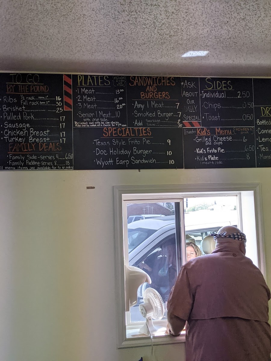 Menu Slim's Bbq-1