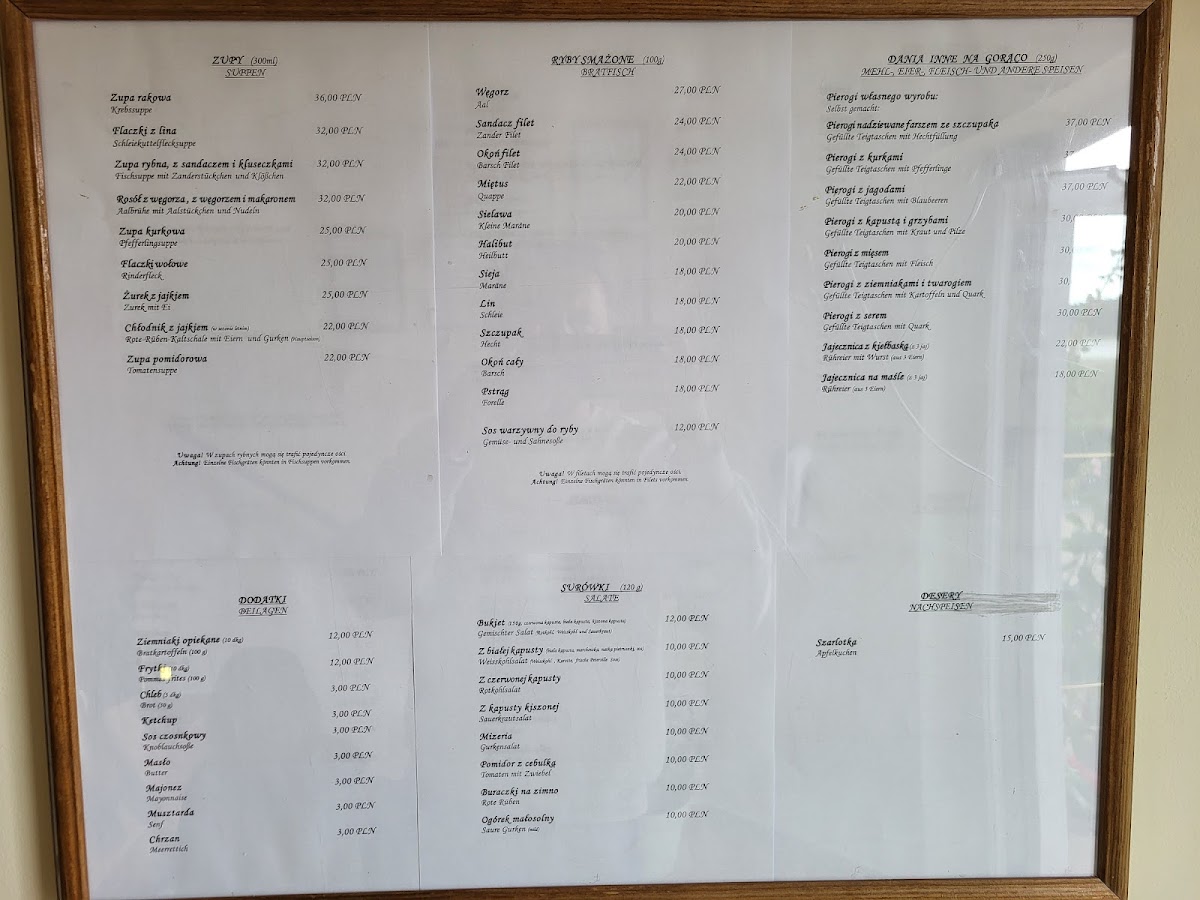 Menu Smażalnia Ryb 'sambor'-1