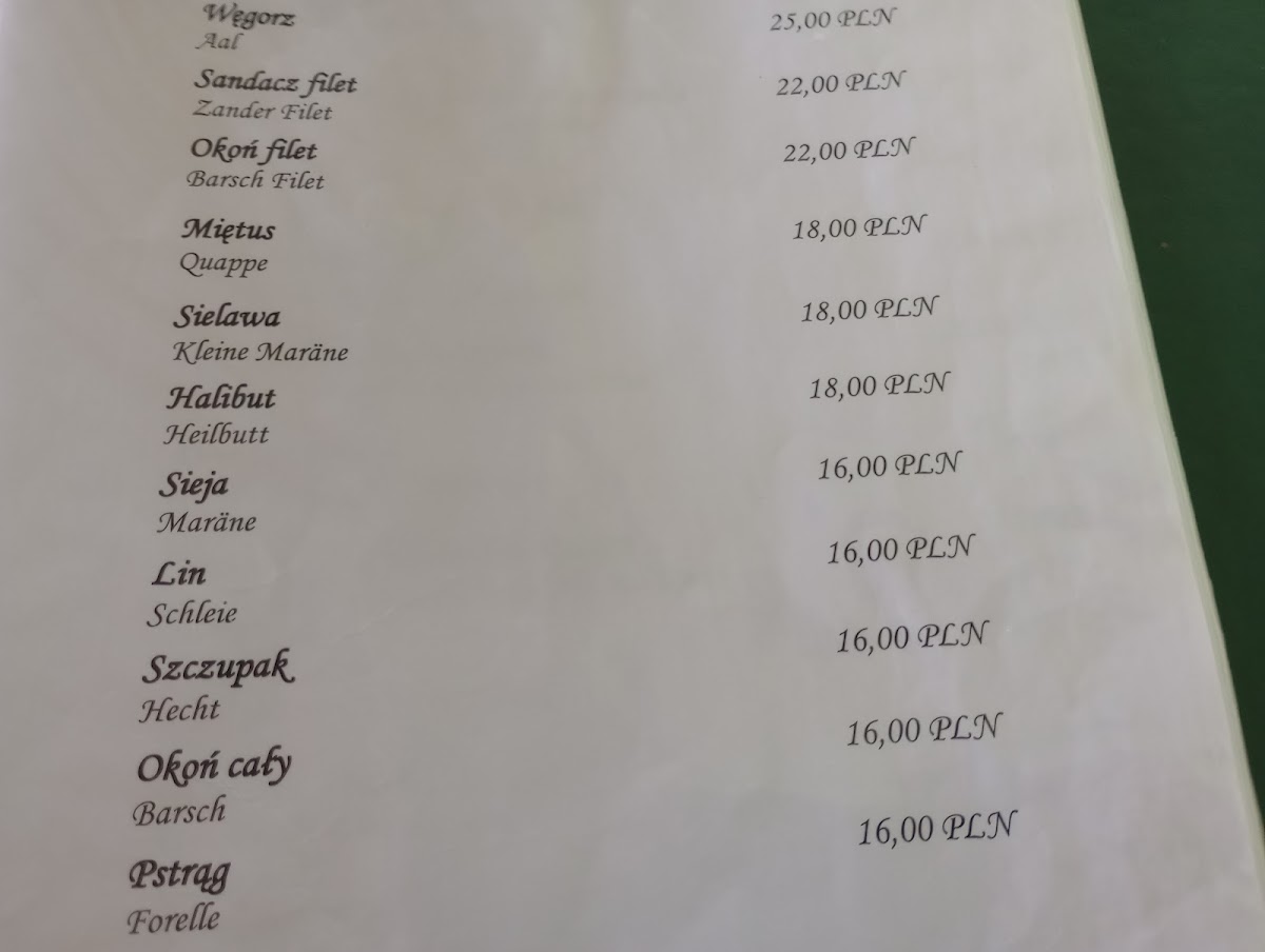 Menu Smażalnia Ryb 'sambor'-7