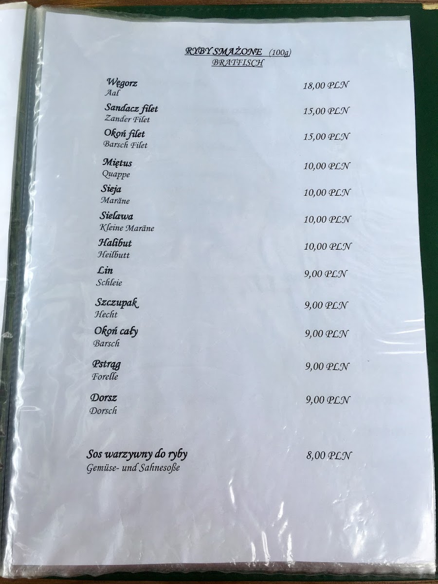 Menu Smażalnia Ryb 'sambor'-8
