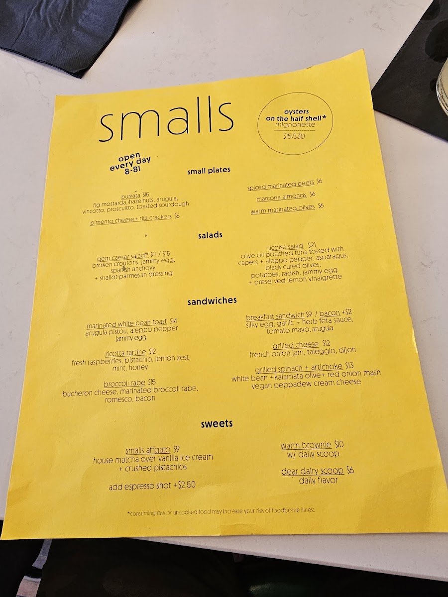 Menu Smalls-2