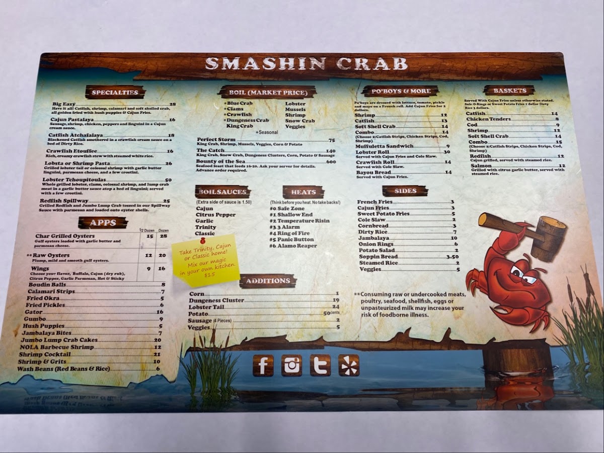 Menu Smashin Crab-8