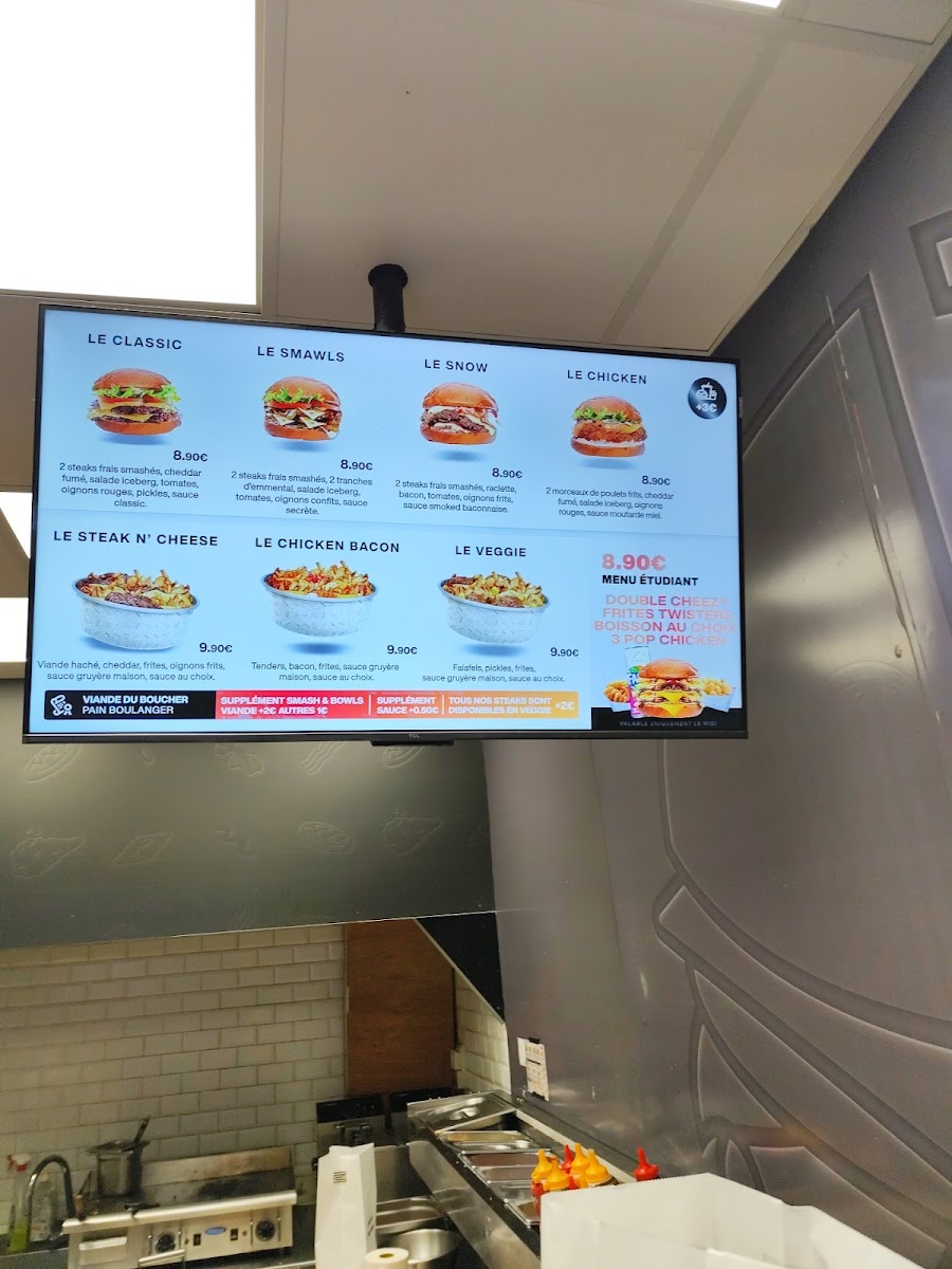 Menu Smawls Grenoble - Smash Burger & Bowls-1
