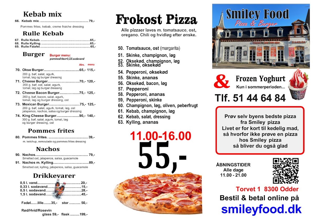 Menu Smiley Pizza - Frozen Yoghurt-1