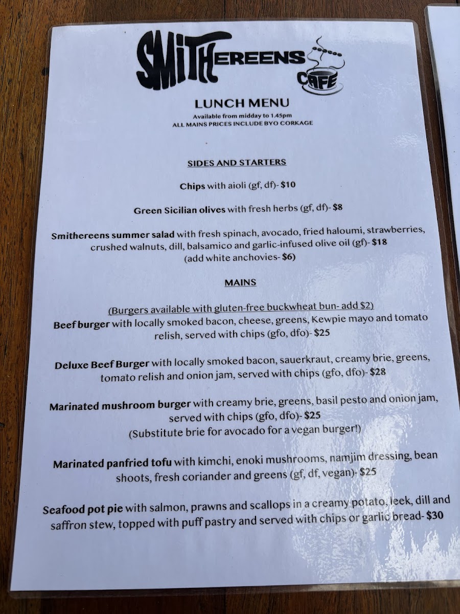 Menu Smithereens-1
