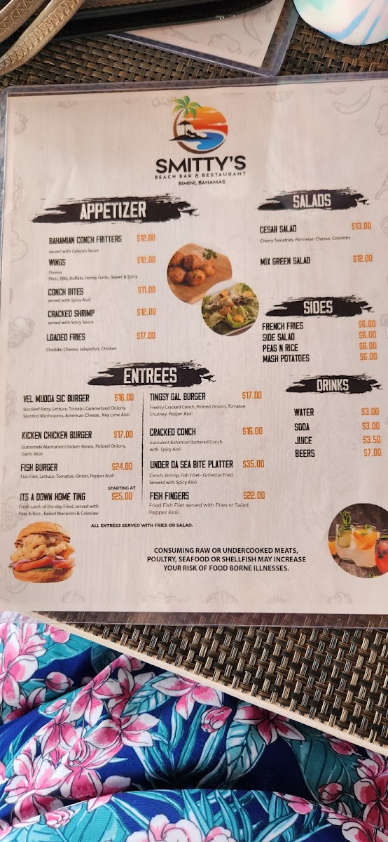 Menu Smitty’S Beach Bar & Restaurant-10