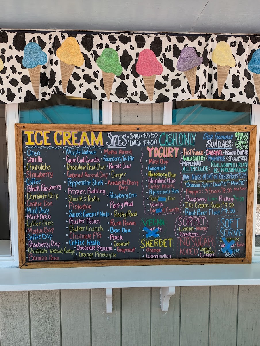 Menu Smitty's Homemade Ice Cream-2