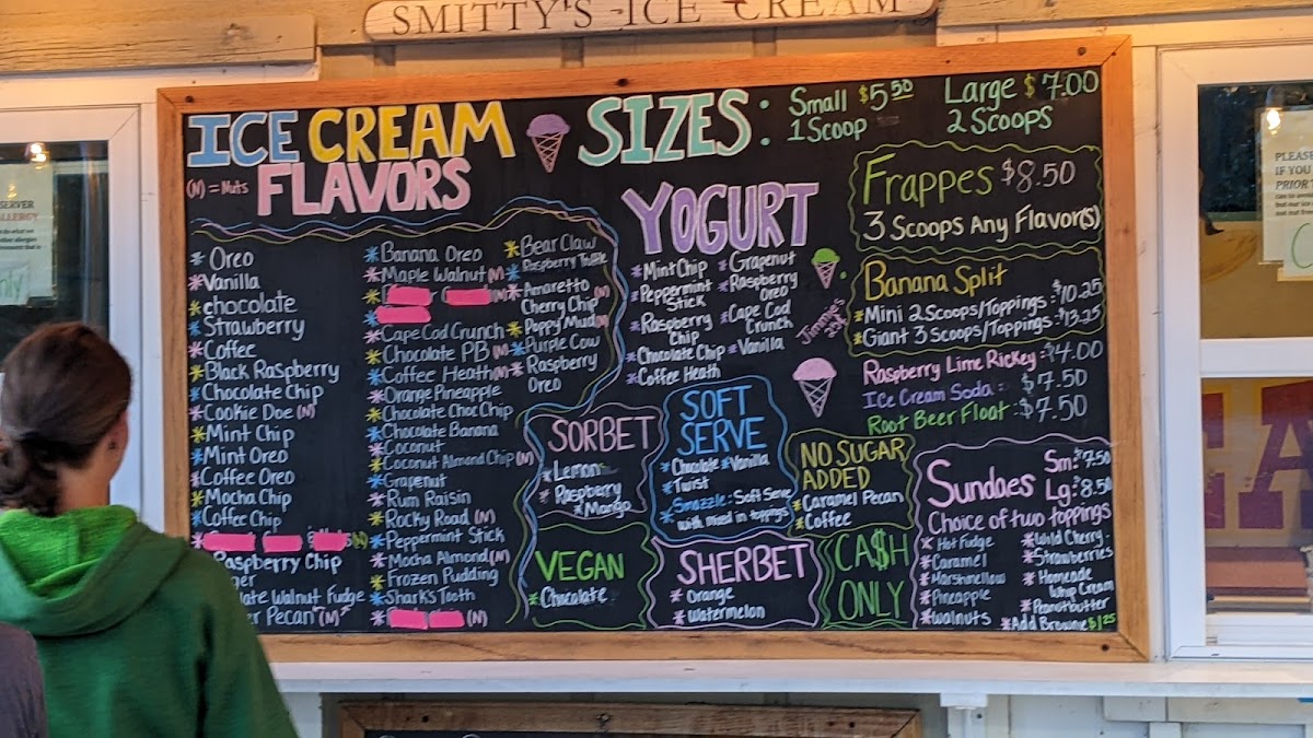 Menu Smitty's Homemade Ice Cream-4
