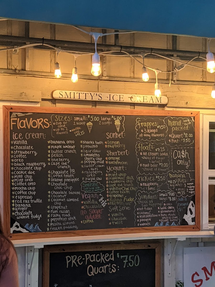 Menu Smitty's Homemade Ice Cream-5