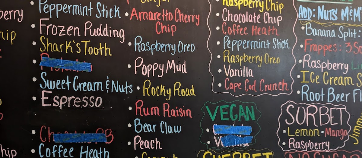 Menu Smitty's Homemade Ice Cream-9