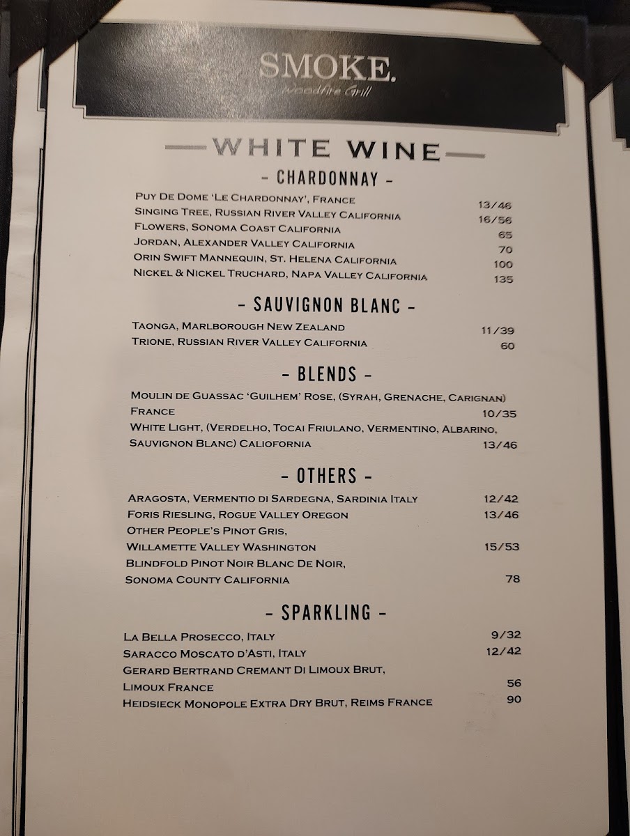 Menu Smoke. Woodfire Grill-10