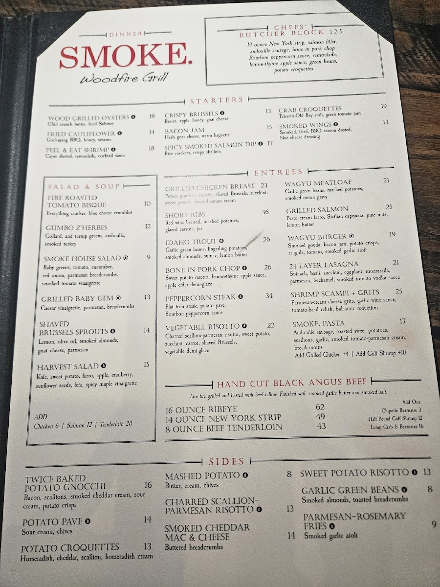 Menu Smoke. Woodfire Grill-3