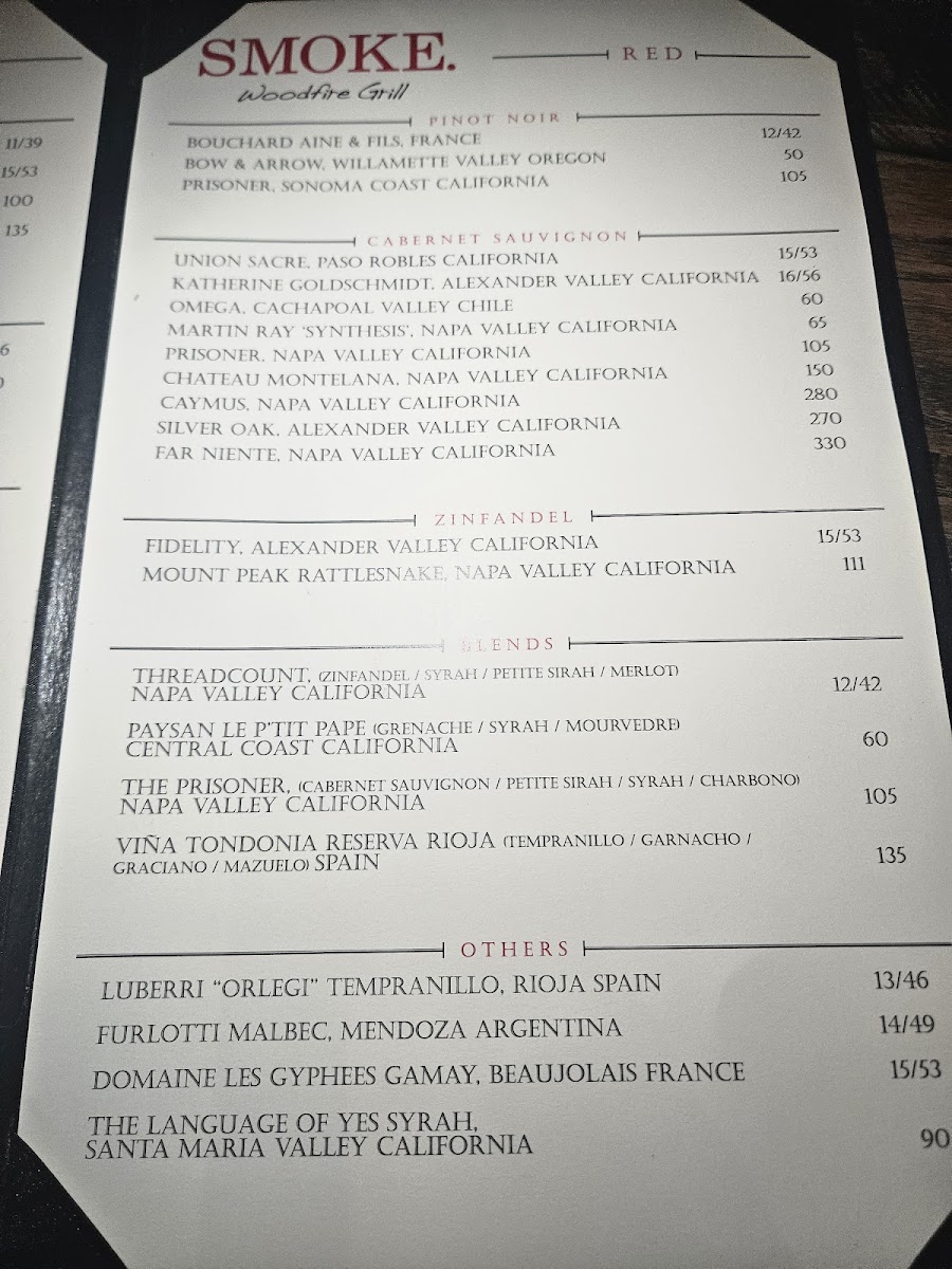 Menu Smoke. Woodfire Grill-5