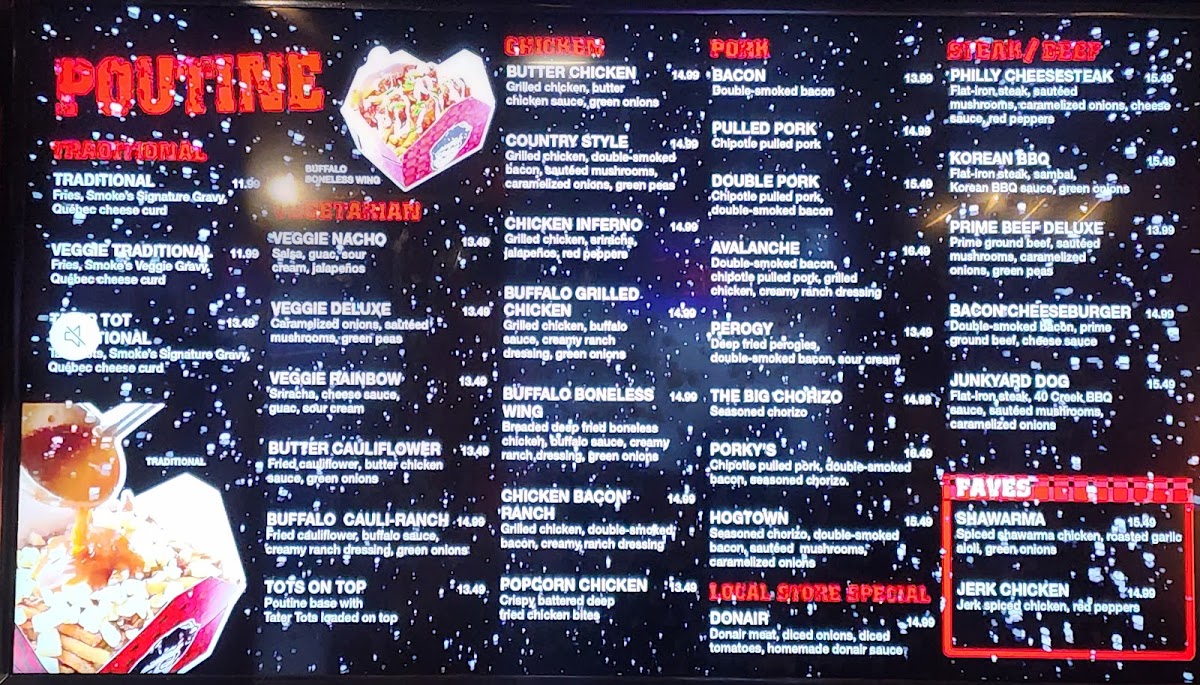 Menu Smoke's Poutinerie Halifax-1