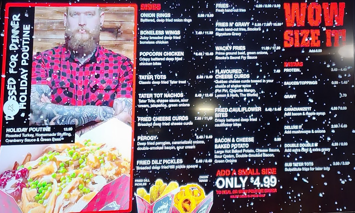 Menu Smoke's Poutinerie Halifax-2