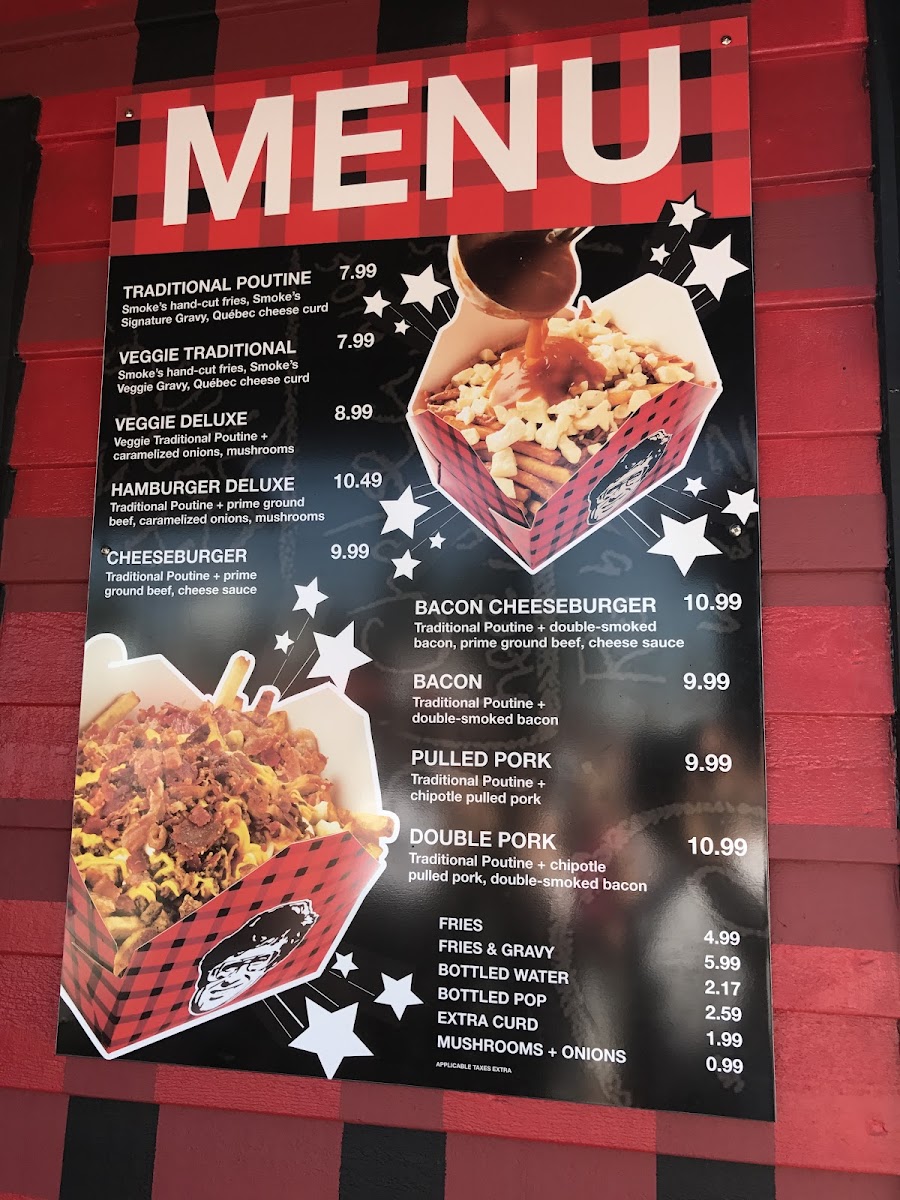 Menu Smoke's Poutinerie Halifax-5