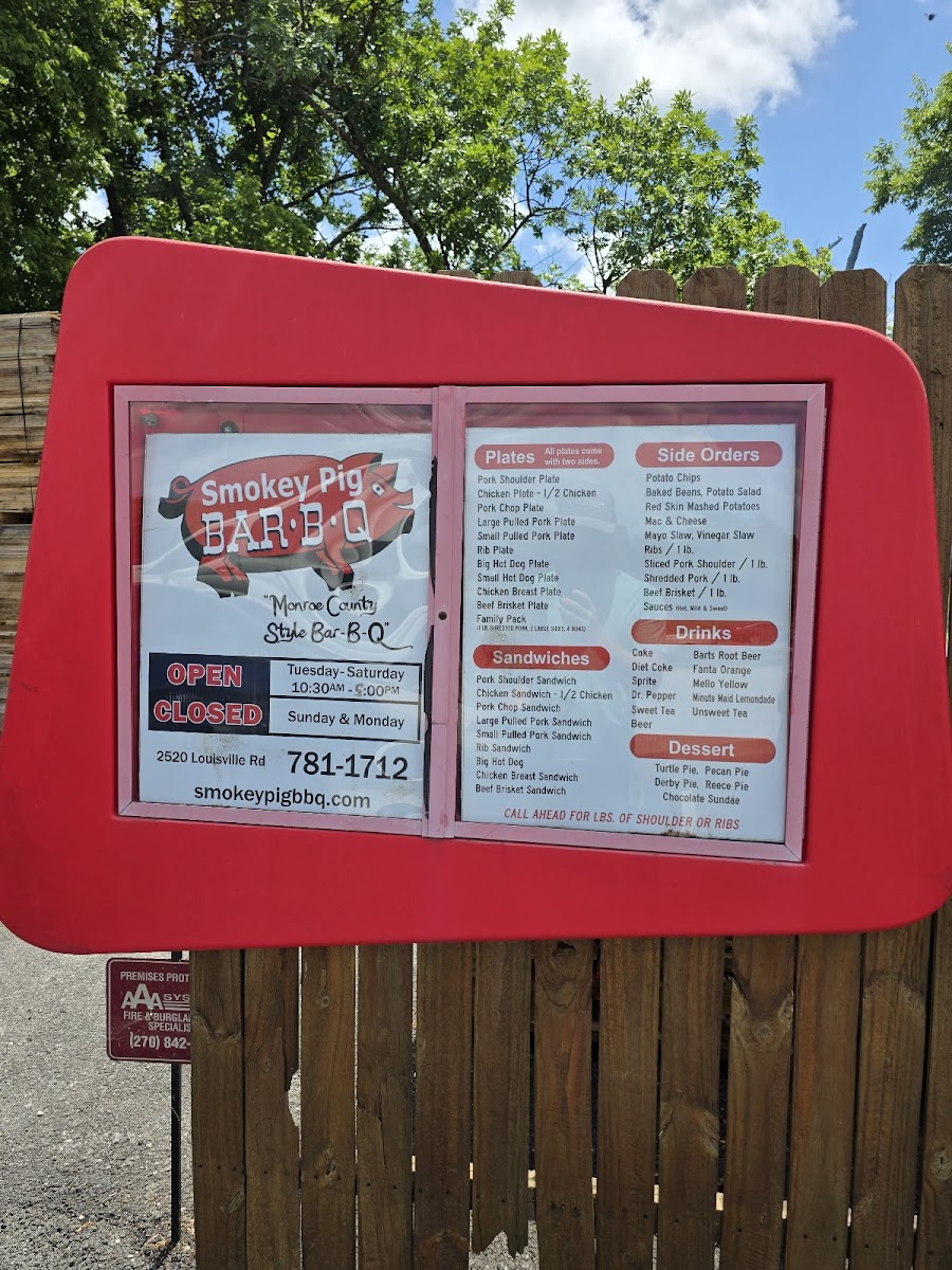 Menu Smokey Pig Bar-B-Q-2