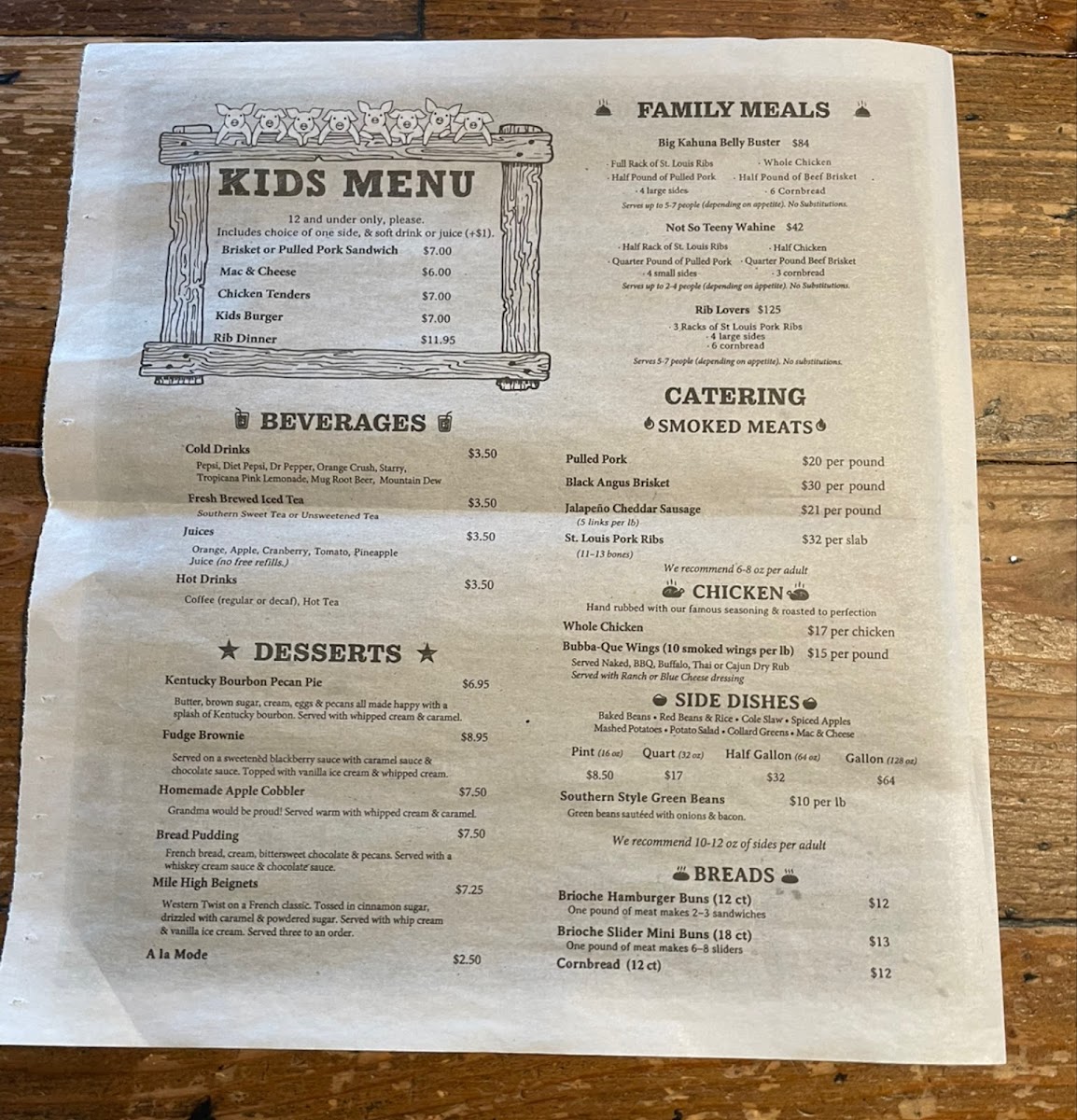 Menu Smokin' Dave's Bbq - Denver-1