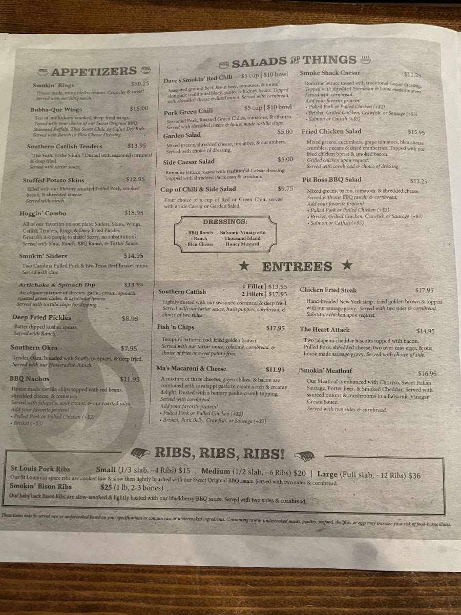 Menu Smokin' Dave's Bbq - Denver-5