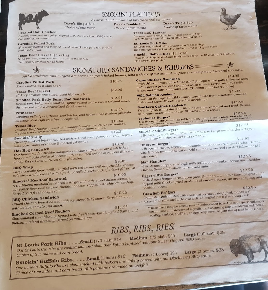 Menu Smokin' Dave's Bbq - Denver-8