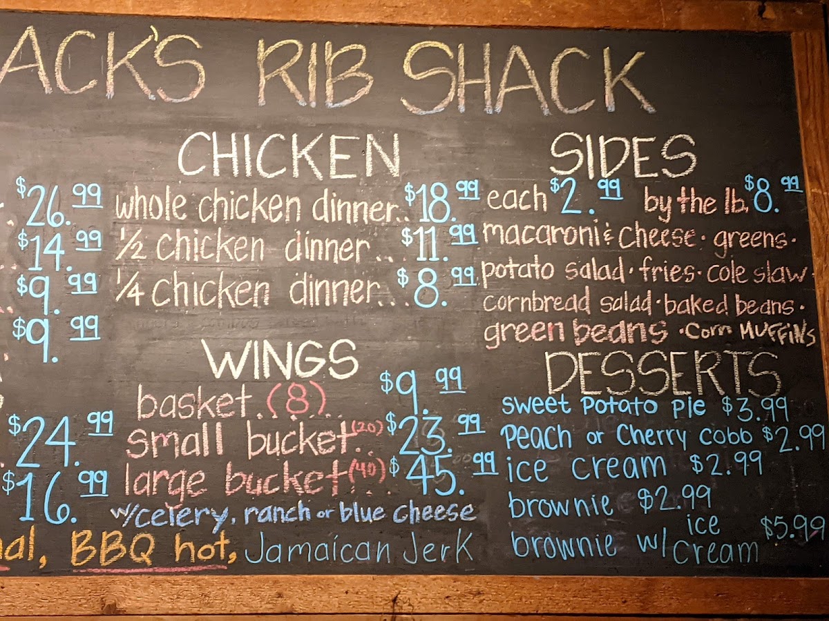 Menu Smokin' Jack's Rib Shack-4