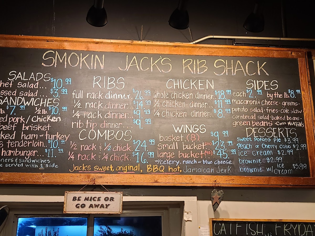 Menu Smokin' Jack's Rib Shack-5