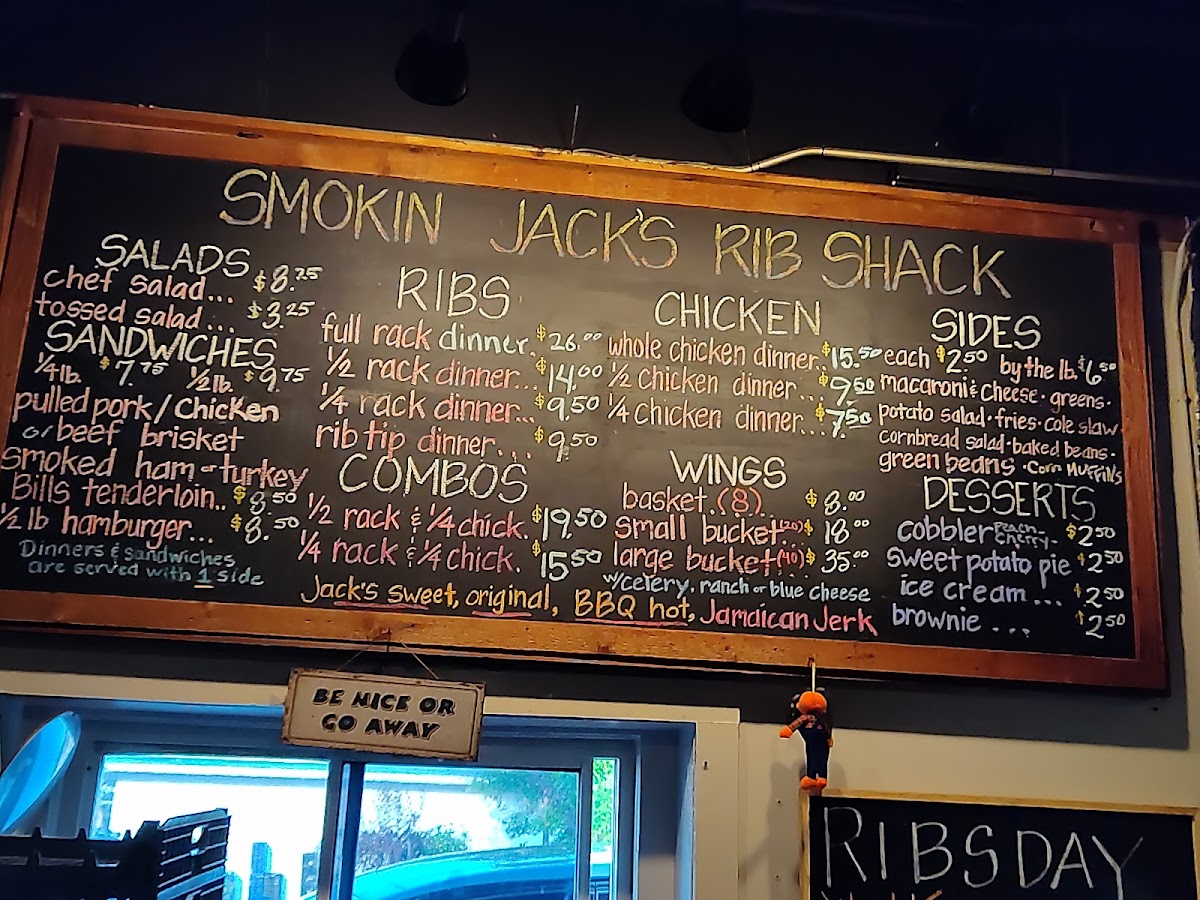 Menu Smokin' Jack's Rib Shack-7