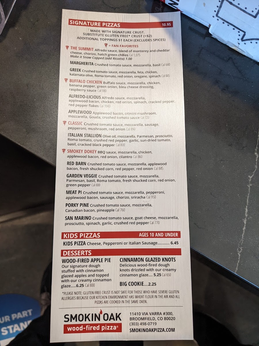 Menu Smokin' Oak Wood-Fired Pizza And Taproom-10