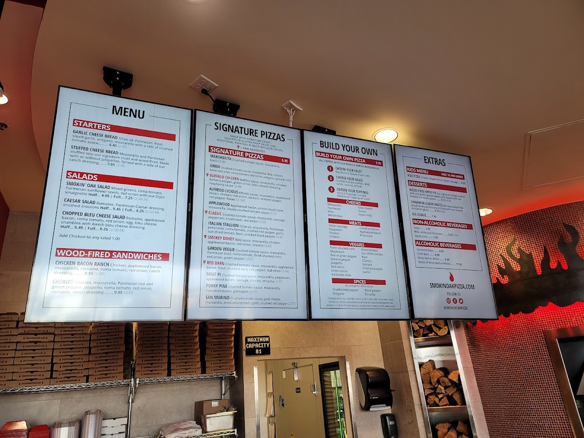 Menu Smokin' Oak Wood-Fired Pizza And Taproom-8