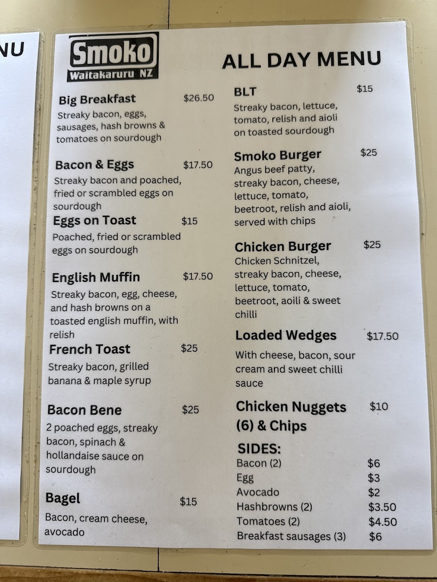 Menu Smoko-1