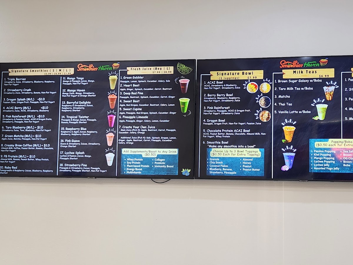 Menu Smoothies Haven-4