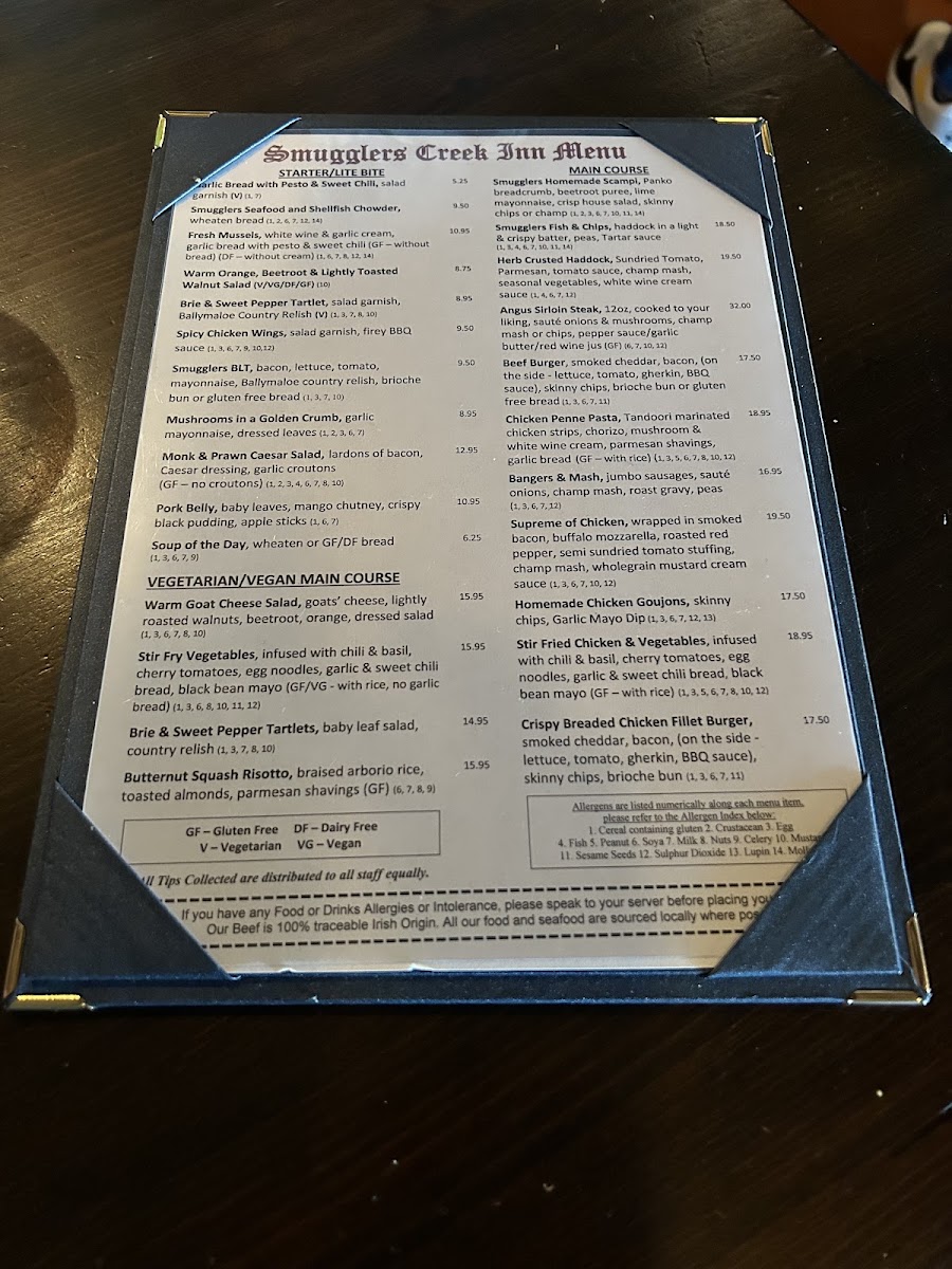 Menu Smugglers Creek Inn-3