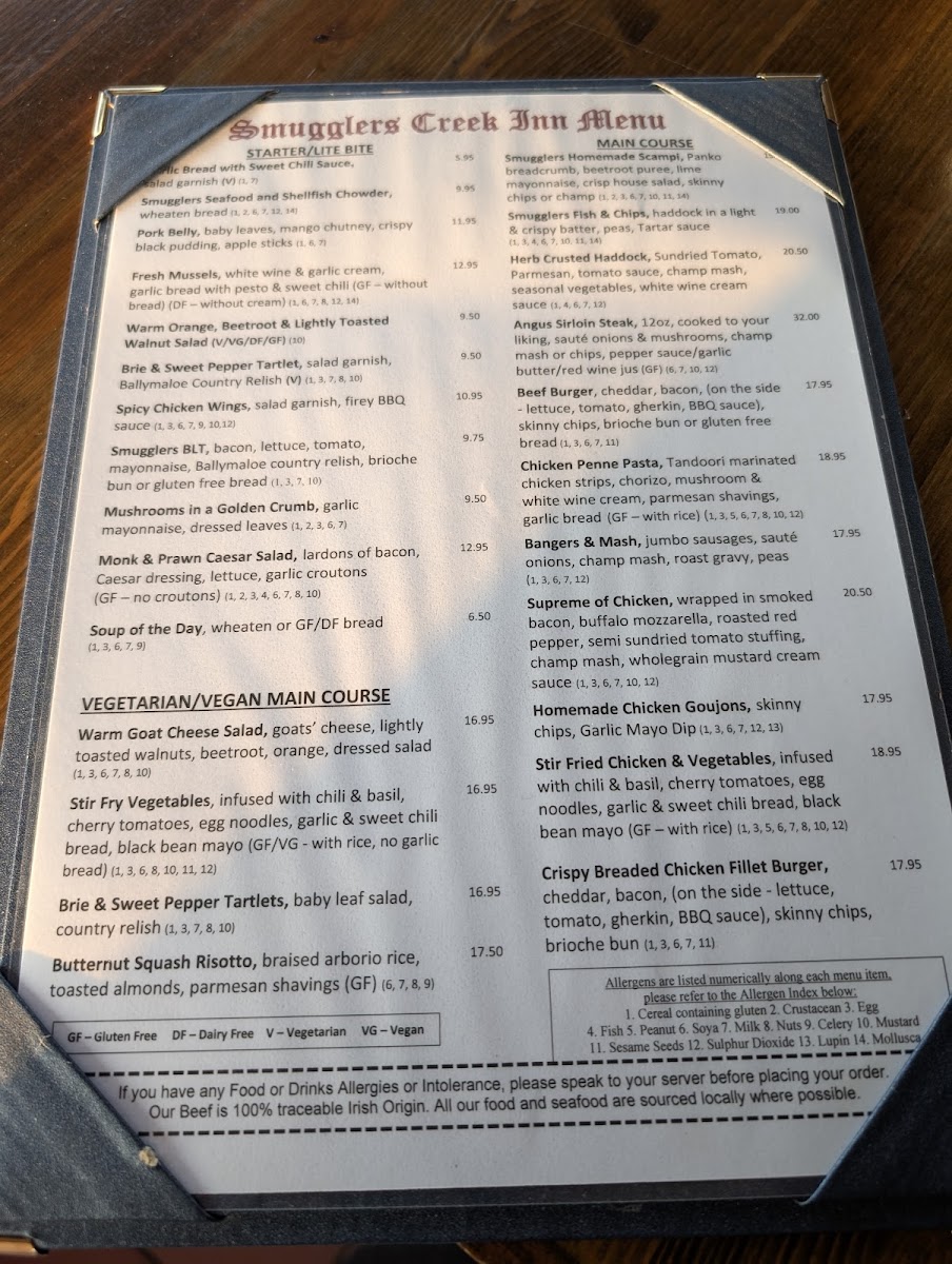 Menu Smugglers Creek Inn-4