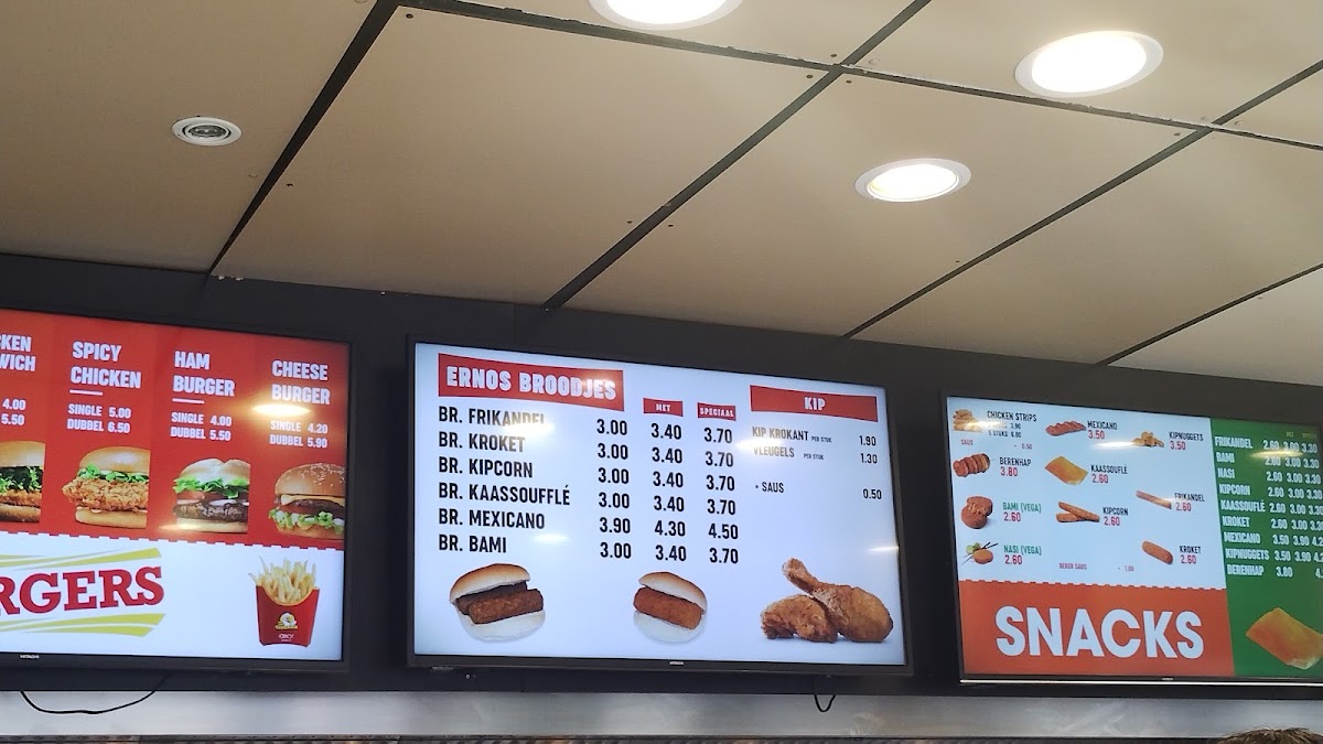 Menu Snackbar Ernos-4