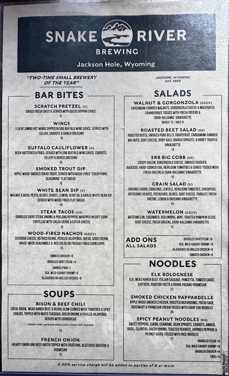 Menu Snake River Brewing-10